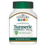 21st Century Turmeric Complex Vegetarian Capsules 500 MG 60  ea (1 Pack)