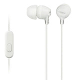 Sony Fashion Earbud Headphones with Mic, White 1 ea (1 Pack)