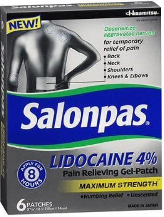 Salonpas lidocaine Gel Patch (6 COUNT)
