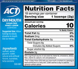 ACT Dry Mouth Lozenges With Xylitol, Sugar Free, Honey-Lemon, 18 Count