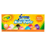 Crayola Washable Kidsí´ Paint Neon Colors 10 ea 2 oz (1 Pack)