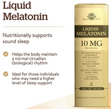 Solgar Liquid Melatonin 10 mg, Natural Black Cherry Flavor - 2 oz, 2 Pack - Supports Sound, Quality Sleep - Helps Normal Circadian Rhythm - Great for Jet Lag - Vegan, Gluten Free - 118 Total Servings