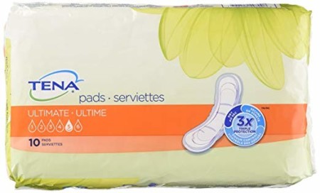 Bladder Control Pad TENA Intimates Ultimate 16" Length Heavy Absorbency DryFast Core Unisex Disposable - 10 ea (1 Pack)