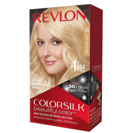 Revlon ColorSilk Beautiful Color Permanent Hair Color Light Sun Blonde 95 1 Each (1 Pack)