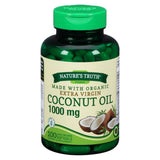 Nature's Truth Extra Virgin Coconut Oil 1000 mg, 100 ea (1 Pack)