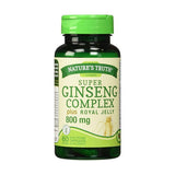 Nature's Truth Ginseng Complex 800 mg Herbal Supplement, 60 ea (1 Pack)