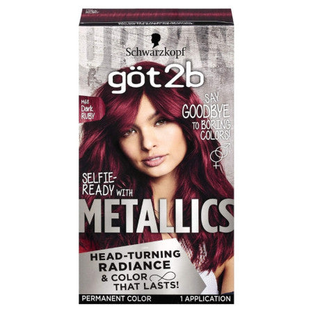 Schwarzkopf Got2B Metallic Permanent Hair Color, 1 ea (1 Pack)
