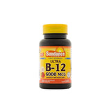 Sundance Vitamins B12 6000 mcg Tablets For Energy Metabolism, 30 ea (1 Pack)