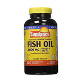 Sundance Vitamins  Fish Oil 1000 mg /Omega-3 300 mg, Natural Lemon Flavor, 200 ea (1 Pack)