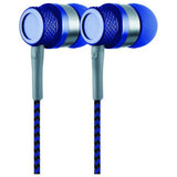 Coby Jammerz Metal Stereo Earbuds, Blue 1 Ea (1 Pack)