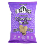 Vegan Rob's Dairy Free, Cheddar Puffs 12 Bags 3.5 oz (1 Pack)