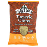 Vegan Rob's Supergrain Mini Waves, Tumeric Chips 12 Bags 3.5 oz (1 Pack)