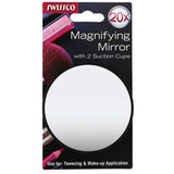 Swissco 20X Magnifying Mirror w. 2 Suction Cups 1 ea (1 Pack)