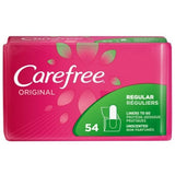 CAREFREE Original Regular to Go Pantiliners, Unscented, 54 ea (1 Pack)