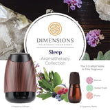 Dimensions Aromatherapy Sleep Collection Fragrance Diffuser&3 Refills for up to 4 Months of Brilliant Fragrance Infused With 100% Essential Oils 1 ea (1 Pack)