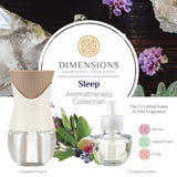 Dimensions Aromatherapy Sleep Collection Fragrance Plug-in&3 Refills for up to 4 Months of Brilliant Fragrance 1 ea (1 Pack)