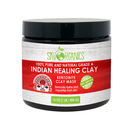 Sky Organics  Indian Healing Clay  1 ea (1 Pack)