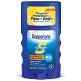 Coppertone Sport Sunscreen Stick Broad Spectrum SPF 50 1.5 oz (1 Pack)