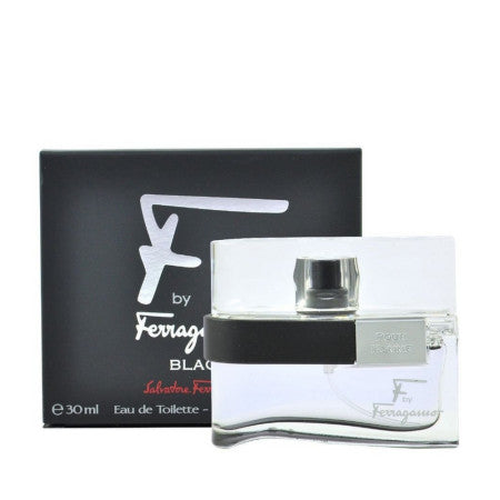 Salvatore Ferragamo Pour Homme Black Eau de Toilette Spray for Men, 1 oz (1 Pack)