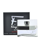 Salvatore Ferragamo Pour Homme Black Eau de Toilette Spray for Men, 1 oz (1 Pack)