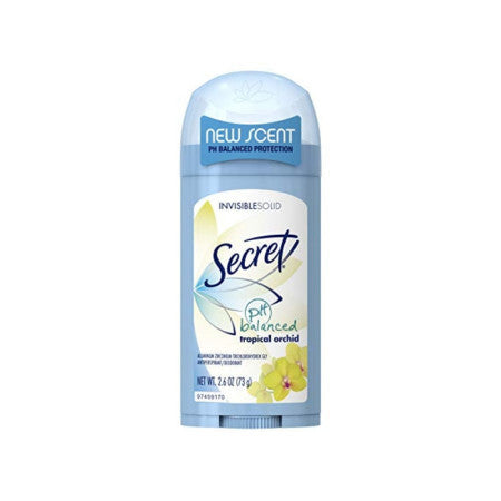 Secret nvisible Solid Tropical Orchid Antiperspirant/Deodorant, 2.6 oz  (1 Pack)