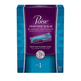 Poise Impressa Bladder Supports, Size 1,  10 ea (1 Pack)