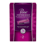 Poise Impressa Bladder Supports, Size 2, 10 ea (1 Pack)