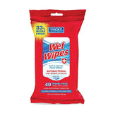 Lucky Super Soft Soft Antibacterial Wet Wipes, 40  ea (1 Pack)