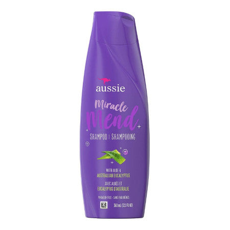 Aussie Miracle Mend Shampoo With Aloe And Australian Eucalyptus, 12.1 oz (1 Pack)