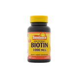 Sundance Vitamins  Biotin 1000 mcg Softgels,  60 ea (1 Pack)