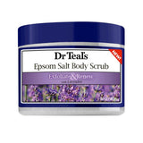 Dr Teal's Exfoliate & Renew Lavender Epsom Salt Body Scrub, 16 oz  (1 Pack)