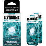 Listerine Ready! Tabs Chewable Tablets with Clean Mint Flavor, Revolutionary 4-Hour Fresh Breath Tablets, Sugar-Free & Alcohol-Free, 16 ea (1 Pack)