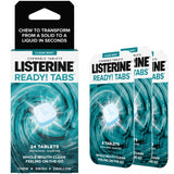 Listerine Ready! Tabs Chewable Tablets with Clean Mint Flavor, Revolutionary 4-Hour Fresh Breath Tablets, Sugar-Free & Alcohol-Free, 24 ea (1 Pack)