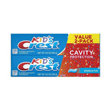 Crest 2-Pack Cavity Protection Toothpaste for Kids, Sparkle Fun Flavor, 4.6 oz (1 Pack)