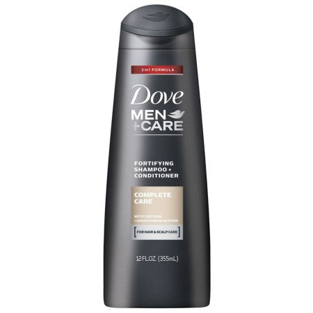 Dove Men+Care Complete Care 2 In 1 Shampoo + Conditioner, 12 oz (1 Pack)