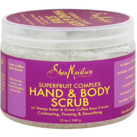 Shea Moisture Superfruit Complex Hand & Body Scrub, 12 oz (1 Pack)