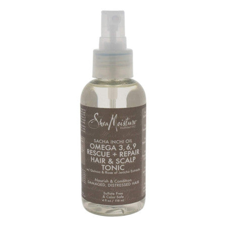 Shea Moisture Sacha Inchi Oil Omega 3, 6 , 9 Rescue + Repair Heat Protect Oil Serum, 4 oz (1 Pack)