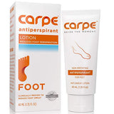 Carpe Antiperspirant Foot Lotion, A Dermatologist-Recommended Solution to Stop Sweaty, Smelly feet Great for hyperhidrosis