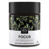 Focus |All-Natural Brain Booster (60 ea)-Nootropic for Memory & Mental Clarity - with Ginkgo Biloba, Bacopa Monnieri, Gotu Kola, Ashwagandha & Mucuna Pruriens.|by PALO Nutrition (1 Pack)