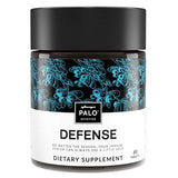 Defense | Immune Support ( 60ea)-All Natural Supplement. Immune System Booster with Vitamin C, Zinc and Botanicals (Including Elderberry, Echinacea) Activate Your Health & Wellness |By PALO Nutrition (1 Pack)