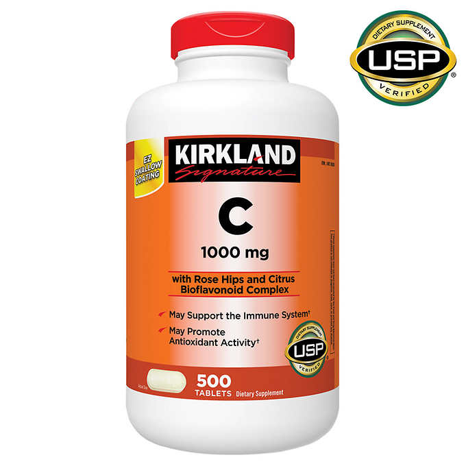 Kirkland Vitamin C 1000 mg 500 Tablets
