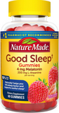Nature Made Good Sleep Gummies, 4mg Melatonin + 200 mg L-theanine, 60 Count