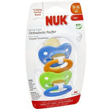 NUK Natural Shape Orthodontic Pacifiers, Latex, 18-36 Months Assorted Colors Color May Vary 2 ea (1 Pack)