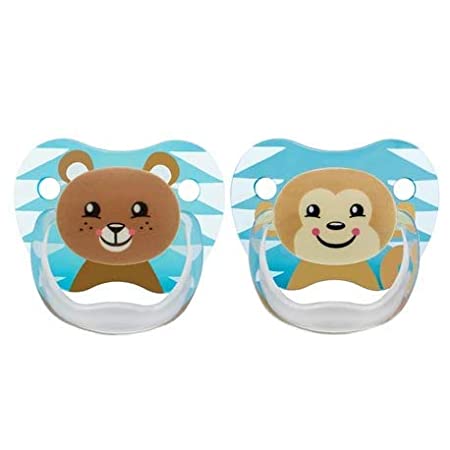 Dr Brown's Pacifiers (6-12) Little bear and Monkey