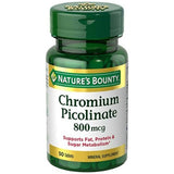 Nature's Bounty Mega Chromium Picolinate 800 mcg tablets 50 ea (1 Pack)