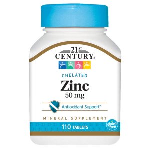 21st Century Zinc 50 Mg (Chelated) Tablets, 110 Count