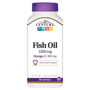 21st Century Fish Oil 1200 mg Enteric Coated Softgels, 90 Count
