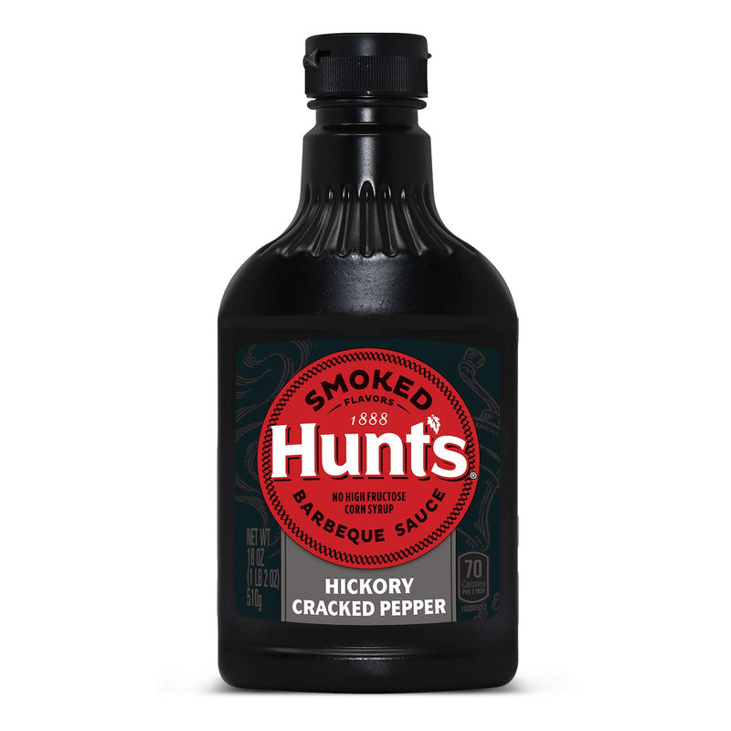 Hunts Bbq Hickory Cracked Black Pepper 18oz