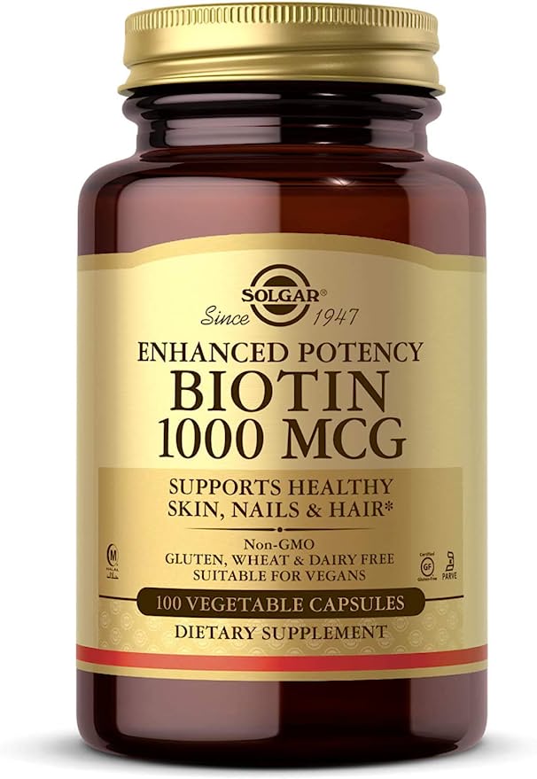 Solgar - Biotin 1000 mcg, 100 Vegetable Capsules