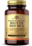 Solgar - Biotin 1000 mcg, 100 Vegetable Capsules